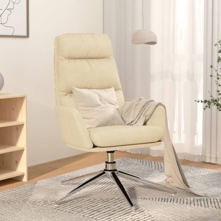 Chaise de relaxation Crème Tissu 