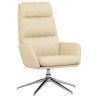 Chaise de relaxation Crème Tissu 