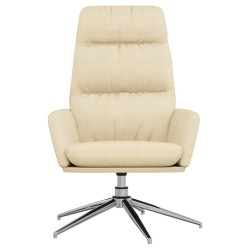 Chaise de relaxation Crème Tissu 