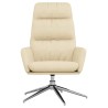 Chaise de relaxation Crème Tissu 