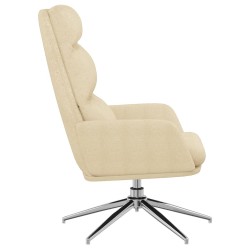 Chaise de relaxation Crème Tissu 