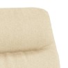 Chaise de relaxation Crème Tissu 
