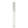 Pieds de table à manger 2 pièces Blanc 70 x (72-73,3) cm Acier 