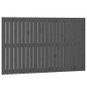 Tête de lit murale Gris 140x3x90 cm Bois massif de pin 