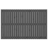 Tête de lit murale Gris 140x3x90 cm Bois massif de pin 