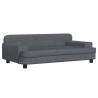 Lit pour chien gris foncé 90x53x30 cm velours 