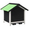 Chenil gris 65x65x61,5 cm bois de pin solide 