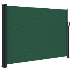 Auvent latéral rétractable vert foncé 140x500 cm 