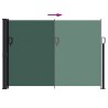 Auvent latéral rétractable vert foncé 140x500 cm 