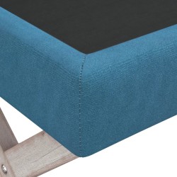Tabouret de rangement Bleu 110x45x49 cm Velours 