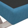Tabouret de rangement Bleu 110x45x49 cm Velours 