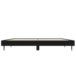 Cadre de lit sans matelas noir 120x190 cm bois d'ingénierie 