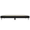 Cadre de lit sans matelas noir 120x190 cm bois d'ingénierie 