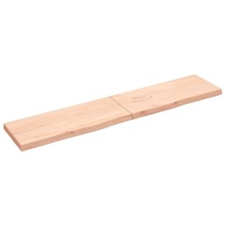 Dessus de table 200x40x(2-6) cm bois de chêne massif non traité 