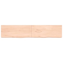 Dessus de table 200x40x(2-6) cm bois de chêne massif non traité 