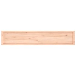 Dessus de table 200x40x(2-6) cm bois de chêne massif non traité 