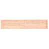 Dessus de table 200x40x(2-6) cm bois de chêne massif non traité 