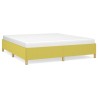 Cadre de lit sans matelas vert 180x200 cm tissu 