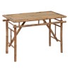 Table de jardin pliable 115x50x75 cm Bambou 