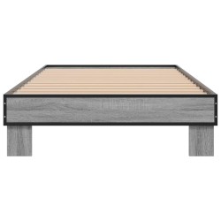 Cadre de lit sans matelas sonoma gris 90x190 cm 