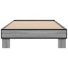 Cadre de lit sans matelas sonoma gris 90x190 cm 