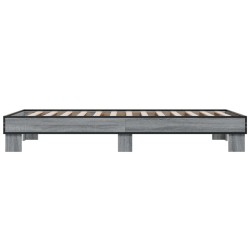 Cadre de lit sans matelas sonoma gris 90x190 cm 