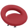 Chaise pivotante à dîner Rouge bordeaux Similicuir  