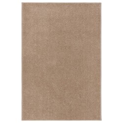 Tapis à poils courts 160x230 cm Marron 