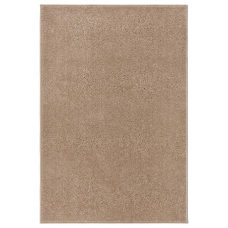Tapis à poils courts 160x230 cm Marron 