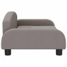 Lit pour chien taupe 70x45x30 cm tissu 