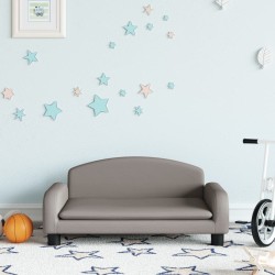 Canapé pour enfants taupe 70x45x30 cm tissu 