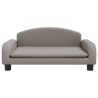 Canapé pour enfants taupe 70x45x30 cm tissu 