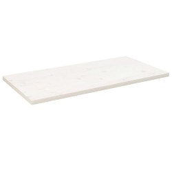 Dessus de table blanc 110x55x2,5 cm bois de pin massif 