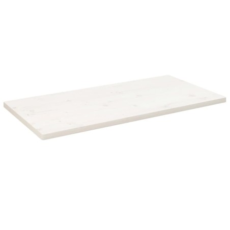 Dessus de table blanc 110x55x2,5 cm bois de pin massif 