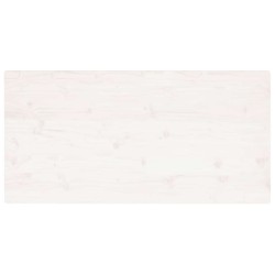 Dessus de table blanc 110x55x2,5 cm bois de pin massif 