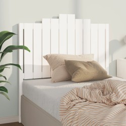 Tête de lit Blanc 106x4x110 cm Bois massif de pin 