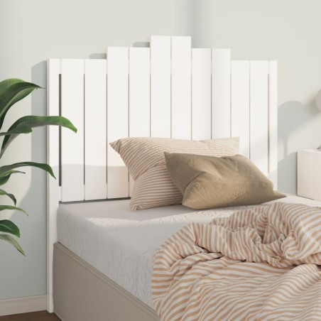 Tête de lit Blanc 106x4x110 cm Bois massif de pin 