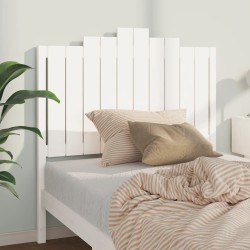 Tête de lit Blanc 106x4x110 cm Bois massif de pin 