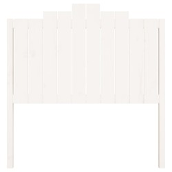Tête de lit Blanc 106x4x110 cm Bois massif de pin 