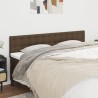 Têtes de lit 2 pcs Marron Foncé 90x5x78/88 cm Tissu 