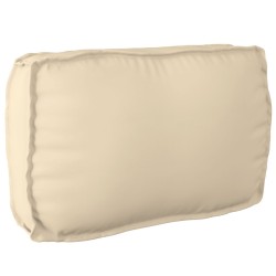 Set de coussins en palette de 2 pièces beige en tissu Oxford 