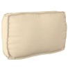 Set de coussins en palette de 2 pièces beige en tissu Oxford 