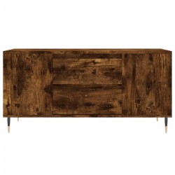 Table basse chêne fumé 102x44,5x50 cm bois d'ingénierie 