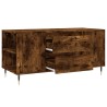 Table basse chêne fumé 102x44,5x50 cm bois d'ingénierie 