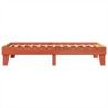 Cadre de lit sans matelas cire marron 75x190 cm bois pin massif 