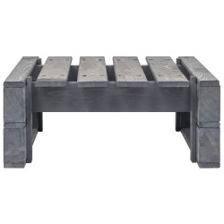 Pouf palette de jardin Bois de pin imprégné de gris 