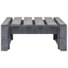 Pouf palette de jardin Bois de pin imprégné de gris 