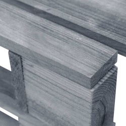 Pouf palette de jardin Bois de pin imprégné de gris 