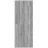Buffet haut sonoma gris 70x35x180 cm bois d'ingénierie 