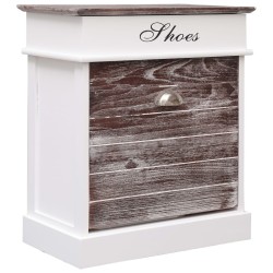 Armoire à chaussures Marron 50 x 28 x 58 cm Bois de Paulownia 